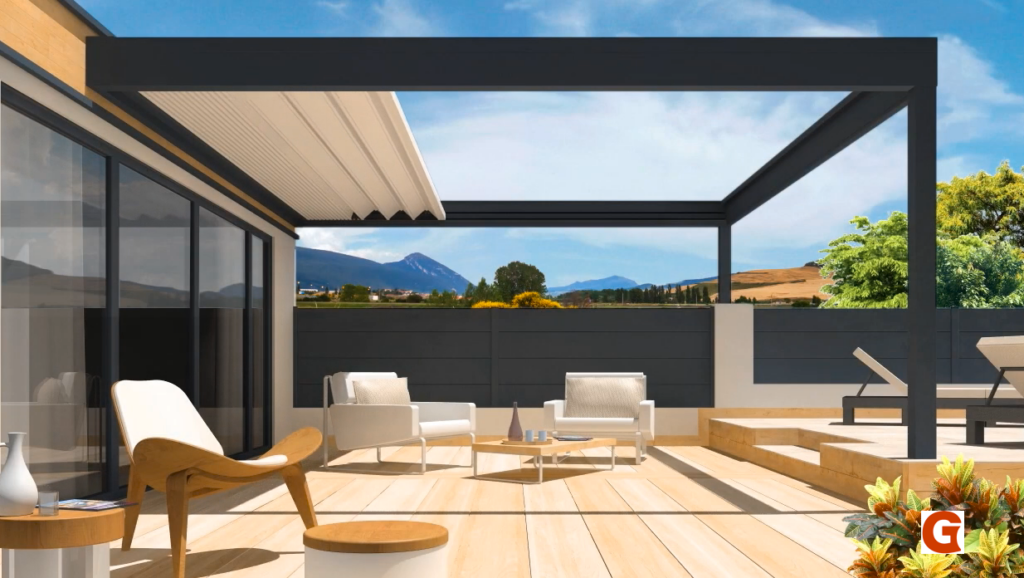 Azoterra4 Louvered roof
