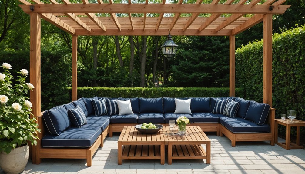 stylish outdoor pergola transformation